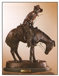 Norther Bronze by Frederic Remington Rendition 9.5" x 7.5"  (SKU-AS) (Vault_AS)