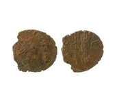 Ancient 271-274 A.D. Roman Britain Tetricus I & II Bronze Antoninianus Coin