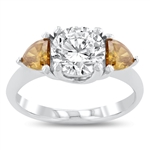 App: $23,410 2.01ct F COLOR CENTER Diamond Platinum Ring (2.93ctw Diamonds) (Vault_R29)