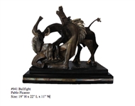 Bronze Picasso "Bullfight" Rendition 19" H x 22" L x 11" W (Vault_AS)