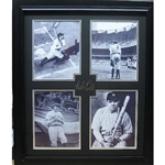 Babe Ruth Museum Framed Collage - Plate Signed (Vault_BA)