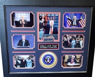 Donald Trump Museum Framed Collage - Plate Signed (Vault_BA)