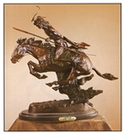 Cheyenne Bronze by Frederic Remington Rendition 8.5 x 8.5  (SKU-AS) (Vault_AS)