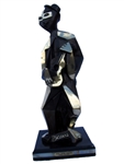 Bronze Picasso "Man with Guitar" Rendition 28" H x 11" L x 8" W (Vault_AS)