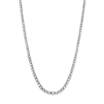 14KT White Gold, Custom Made 7.50CT Round Brilliant Cut Diamond Necklace(VGN A-49) 