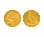 1909-D $5.00 U.S. Indian Head Gold Coin (DF)