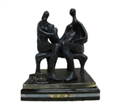 Bronze Henry Moore "Family Group" Rendition 21.5" H x 16" L x 14" W (Vault_AS)