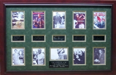 Golf Grand Slam Champions Museum Framed Collage - Plate Signed (Vault_BA)