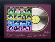 The Rolling Stones Some Girls Album Cover and Gold Record Museum Framed Collage - Plate Signed (Vault_BA)