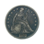 1872 Seated Liberty Dollar Coin