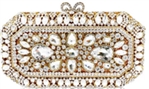 Swarovski Crystal Elements Handbag - Rock Solid - (Gold) 8 x 5 Retail: $1,200 (Vault_I) 