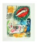 MARC CHAGALL Reverie Mini Print 10in x 12in, with Certificate CXLVII of CCLXXV