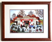 JANE WOOSTER SCOTT - "The Good Old Days" Framed Numbered Limited Edition with Certificate! (Vault_DNG)