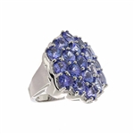 Tanzanite 925 Sterling Silver Size 7 Ring