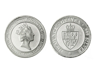 2020 1/10 oz .999 St. Helena Silver Spade Guinea Shield Coin (BU)
