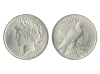 1923 Brilliant Uncirculated  Peace Silver Dollar Coin