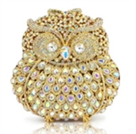 Swarovski Crystal Elements Handbag - Olivia Your Opulent Owl - (Gold) 6.50 x 6.25 Retail: $1,200 (Vault_I) 
