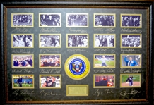 United States Presidential Ceremonial First Pitch Museum Framed Collage - Plate Signed (Vault_BA)