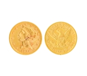 1895 $5.00 U.S. Liberty Head Gold Coin