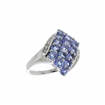 Tanzanite 925 Sterling Silver Size 6 Ring