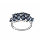Sapphire Gemstone 925 Sterling Silver Size 6 Ring 