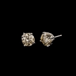 14KT White Gold, 2.06CT Round Brilliant Cut Diamond Earrings (VGN B-129)