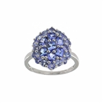 Tanzanite 925 Sterling Silver Size 7 Ring