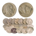 (25) Various 1900s Buffalo Nickel Coins